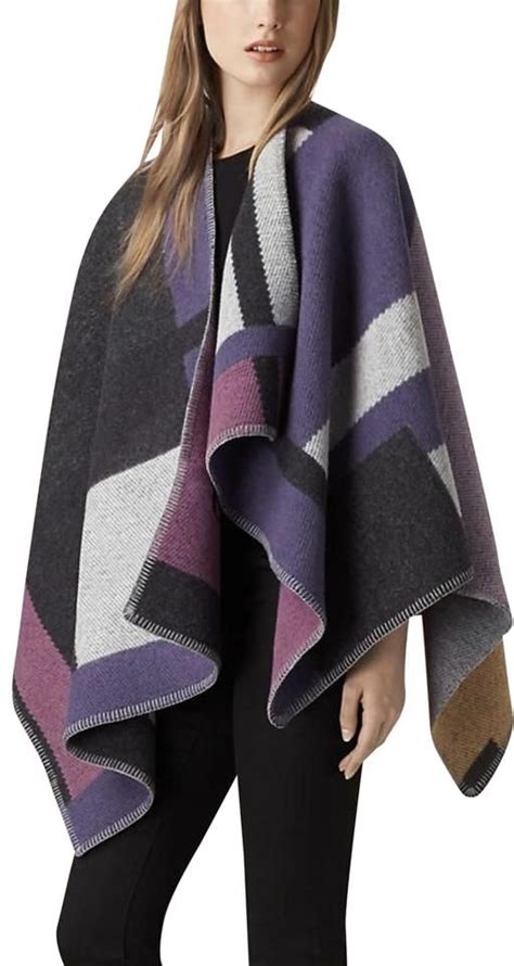 burberry colorblock mega check cape|Women’s Ponchos & Capes .